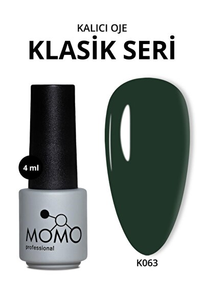 MOMO professional Kalıcı Oje K063, Koyu Çam Yeşili, 4 ml