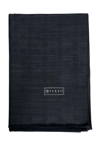 Vakko شال من الحرير القطني - هولوجرام جديد - مدخن