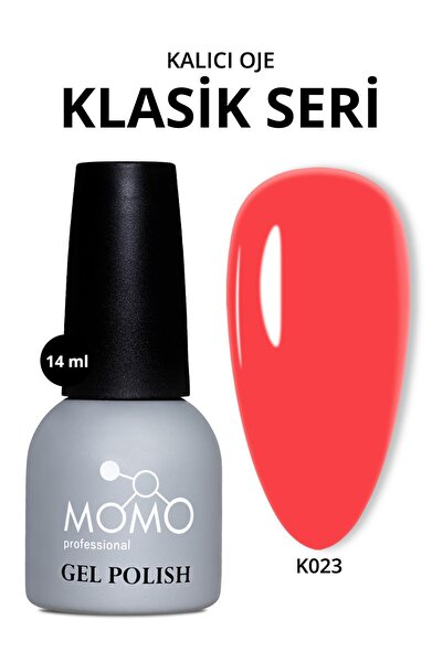 MOMO professional Kalıcı Oje K023, Mercan, 14 ml