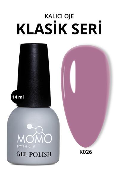 MOMO professional Kalıcı Oje K026, Açık İncir Moru, 14 ml