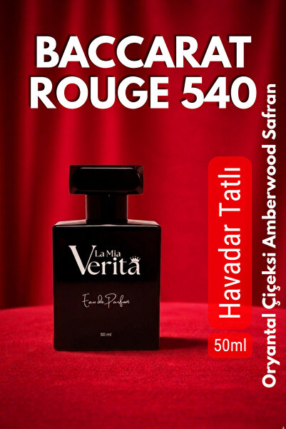 la mia verita Baccarat Rouge 540 Parfüm Unisex Oryantal Çiçeksi Amberwood Saf...