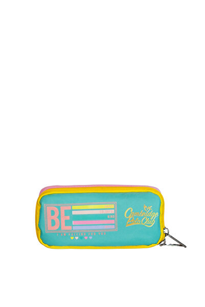 Cambridge Polo Club Unisex Children's Pencil Case - Be Happy Single Compartment