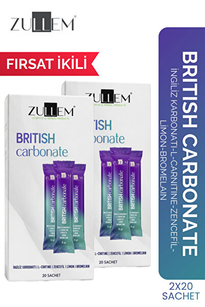 ZULLEM 2 Kutu Bromelain Ve L-cartine - British Carbonate ( Ingiliz Karbonatı ...