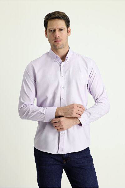 Kiğılı Μακρυμάνικο Slim Fit Slim Fit Oxford Cotton πουκάμισο