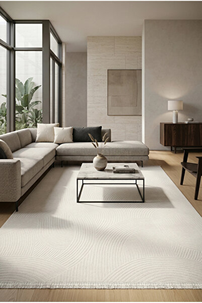 WOOLEN HOME Rumeli Koleksiyonu Akrilik İplik Jüt Taban Lüks Halı