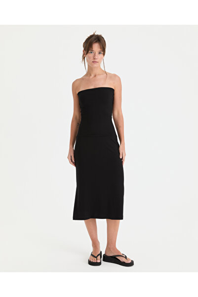Ayma Active Ecovero™ Black Viscose - Strapless Foldable Dress and Skirt