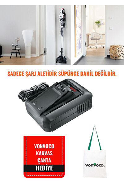 Bosch Elektrikli Süpürge Hızlı Şarj Aleti Unlimited Kablosuz Dikey Süpürge Ad...