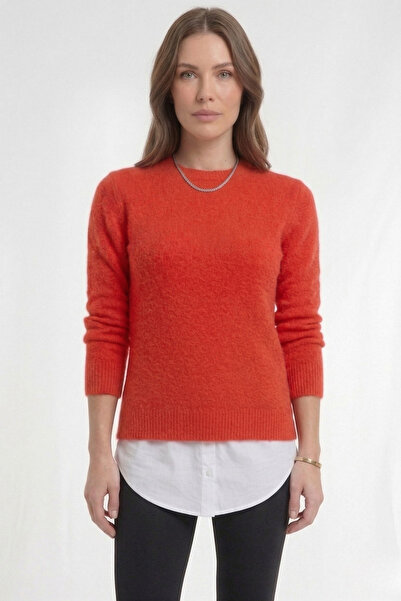 Corradeo Giyim Γυναικείο τουνίκ με όψη μισού πουκάμισου