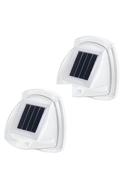 Bibilel Σετ 2 Ηλιακών Φωτιστικών LED, Ασύμμετρο Μοντέλο, για Κήπο, 2 W, Bibil...