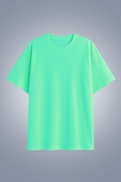 bilcee Tricou oversize verde pentru femei 4583