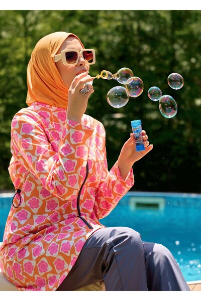 HOUSE OF MODEST TESETTÜR MAYO RETRO TURUNCU
