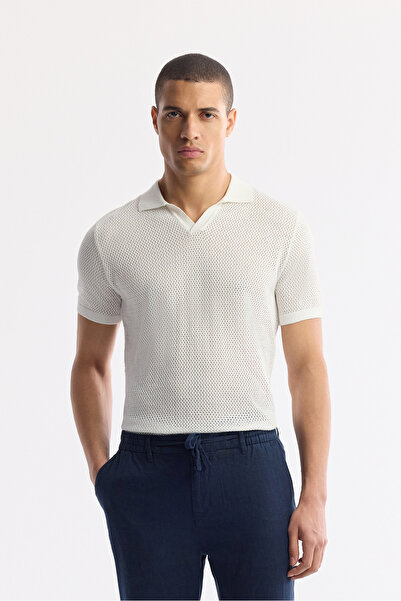 Avva Men's Navy Blue Elastic Waist 100% Linen Trousers B 003032