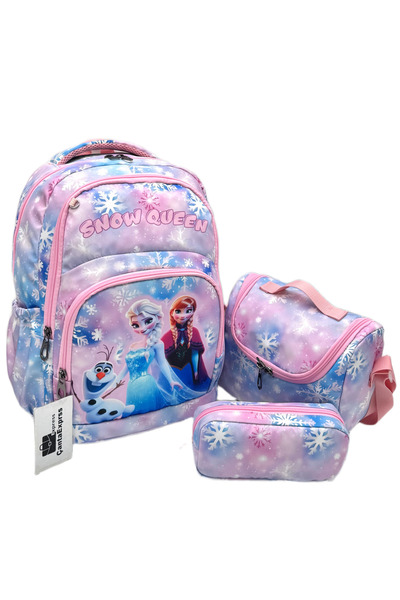 Bevitton Endless Character Patterned 3-Piece Set Girl's Primary School Bag Li...