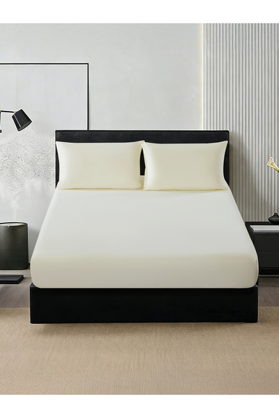 Donetella 3pcs Fitted Sheet Set – 1 Fitted + 2 Pillowcases, All-Round Elastic...
