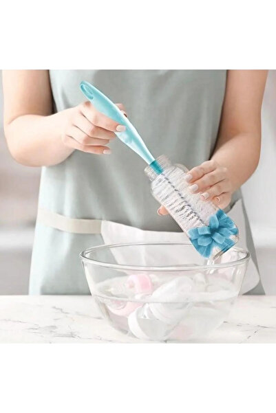 Babyjem Süngerli Biberon Fırçası 776 Mavi