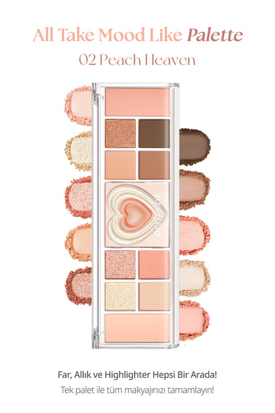 PERIPERA Çok Fonksiyonlu Makyaj Paleti PERIPERA All Take Mood Like Palette (0...