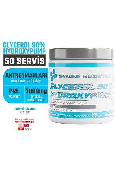 Swiss Nutrition Glycerol %90 Gliserol hydroxypump Aromasız 50 Servis 150 gr