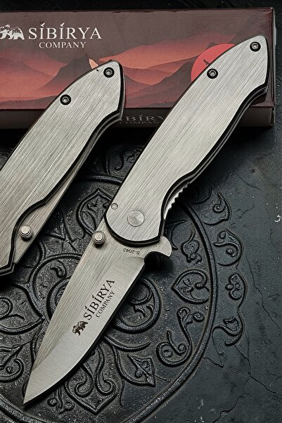 Siberia S-2043 16.5 CM All Stainless Steel Camping Outdoor Pocket Knife