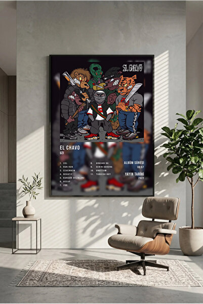 postercraft UZI EL CHAVO Album Tasarım Ahşap Tablo Poster (Çerçevesiz)