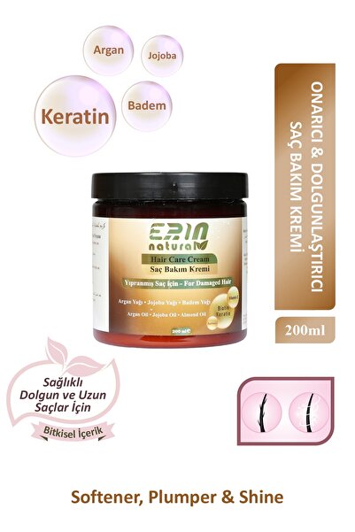 Onarıcı ve Dolgunlaştırıcı Saç Bakım Kremi 200 ml