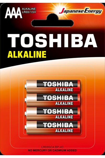 Toshiba LR03 Blisterli | AAA Alkalin İnce Pil 4lü