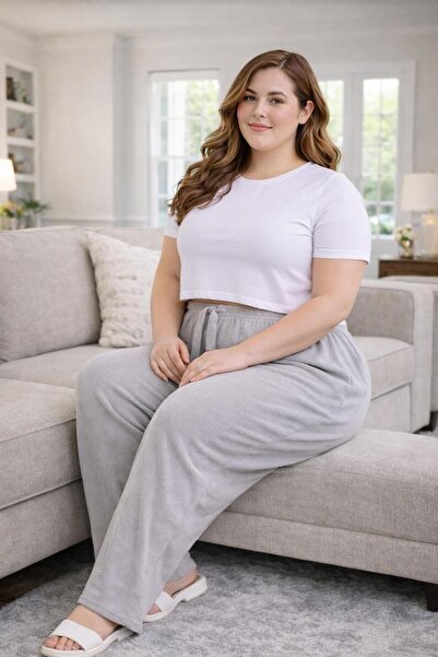 THEBEK Γυναικείο Παντελόνι σε Μεγάλο Μέγεθος – Ελαφρύ Ύφασμα, Άνετη Εφαρμογή