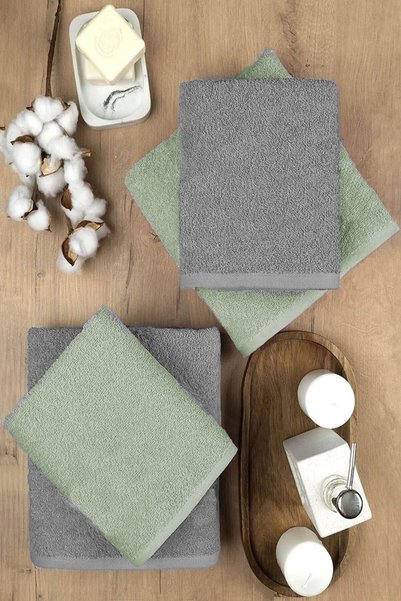 Mira Home Set 4 prosoape de baie mari 90x150 cm Softbath Gri