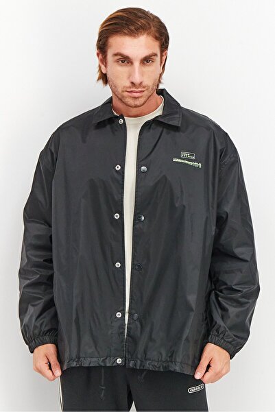 adidas Men Sportswear Fit Long Sleeve Outdoor Jacket, Black