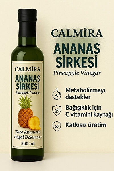 CALMİRA Ananas Sirkesi / Fermantasyon Pineapple Vinegar X 3 Adet