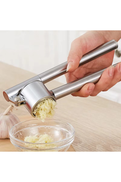 Stainless steel garlic crusher 17 CM