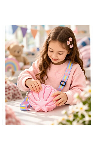 Joinkidz Star Figured Oyster Model Mini Girl's Bag with Popit on the Back