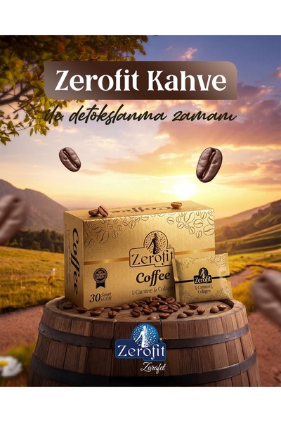 Zerofit Kolajen & L'carnitine Ekstratlı 30 Şase Form Kahve 150 Gr Detoks