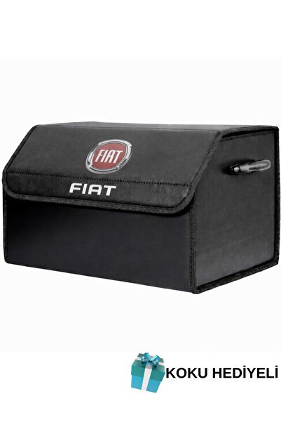 Rukye Shop Fiat Marka Logolu Oto Bagaj Organizer Çanta Oto Bagaj Çantası 2 Bö...