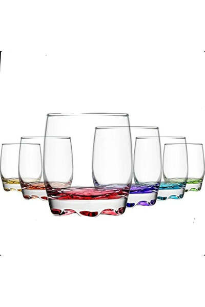 dealshopromania Σετ 12 ποτηριών σε χρώμα κοραλλί, 290 ml