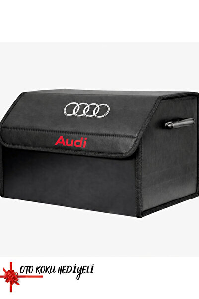 Buscarpone Audi Marka Logolu Oto Bagaj Organizer Çanta Oto Bagaj Çantası 2 Bö...