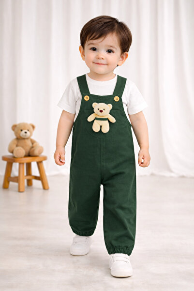 LLUVİA KIDSS Ayıcıklı Salopet Tulum
