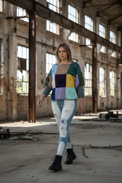 El örgüsü Yadicrochetorgu Sweater - Stylish and Comfortable Design