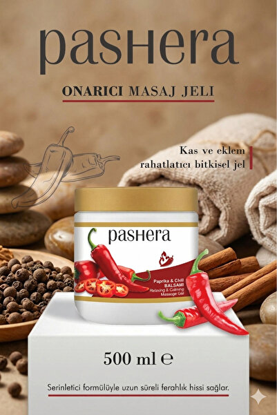 PASHERA Biberli Masaj Jeli, Kas Ve Eklem Rahatlatıcı Masaj Jeli 500 ml