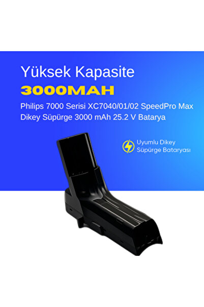 ümit maker Philips 7000 Serisi XC7040/01/02 SpeedPro Max Dikey Süpürge 3000 m...
