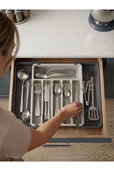 Carat Home Συρόμενη θήκη για κουτάλια, επεκτάσιμη και ρυθμιζόμενη σε μέγεθος,...