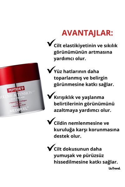 Medipeel Peptide 9 Volume & Tension Tox Cream Pro 50 ml Kırışıklıklar Için Peptid Krem M0068