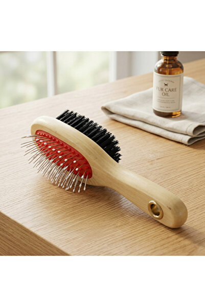 LOFIAN فرشاة الشعر الخشبية وجهين للأطفال - Wooden Hair Baby brush, Wooden Hai...