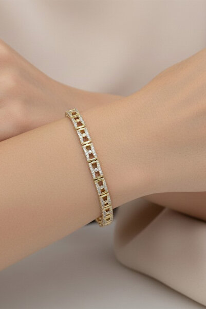 XUPING JEWELRY سوار من مجوهرات ستايل إنساي/شوبينغ مرصع بحجر مربع متوسط الحجم