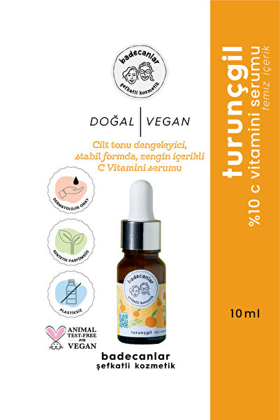 Badecanlar Şefkatli Kozmetik Leke Karşıtı, Aydınlatıcı Ve Anti-aging %10 C Vi...