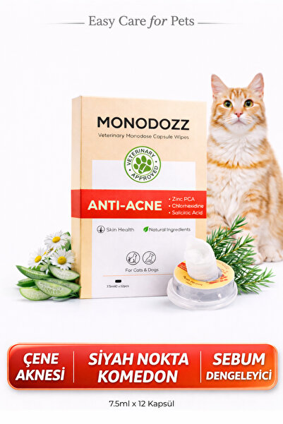 MONODOZZ ANTI ACNE Push Up Capsule Wipes | Kedi Çene Aknesi Siyah Nokta Komed...