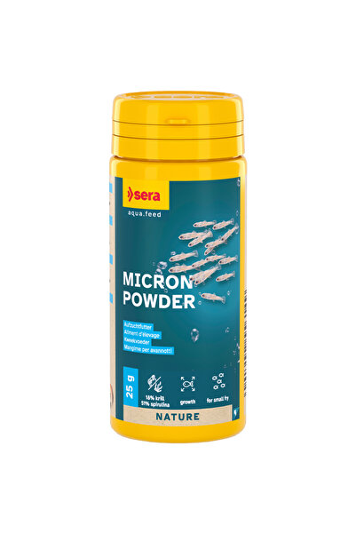 SERA Micron Powder 50 ml 25 gr Skt : 05/2028 Yavru Balık Yemi Orjinal Kutu