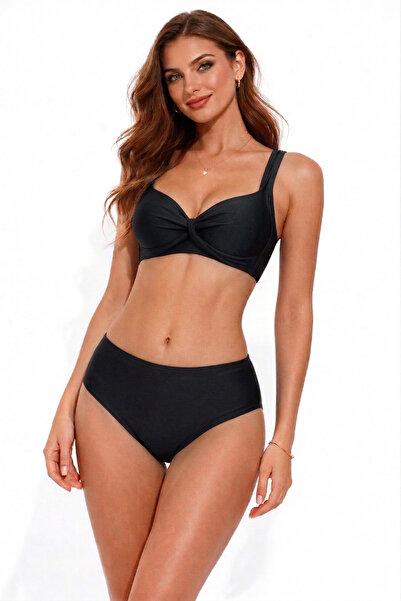 My-o Γυναικείο Σετ Μπικίνι με Λεπτομέρεια Σούρασης και Σύσφιξης
