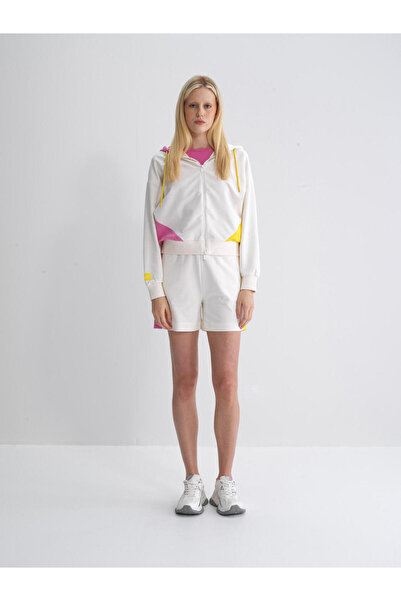 Xint Kadın Ekru Oversize Pamuklu Sweatmont