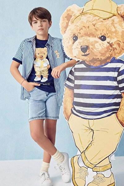 DeFacto Κανονικής εφαρμογής τζιν σορτς για αγόρια H2976A826SM