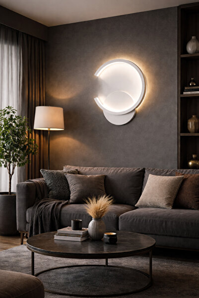 retro home design C Model Beyaz Led Elektrik Aksanlı Salon Yatak Odası Uzun Ö...